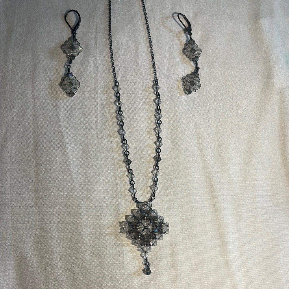 Vintage Silver Cross Pendant Necklace